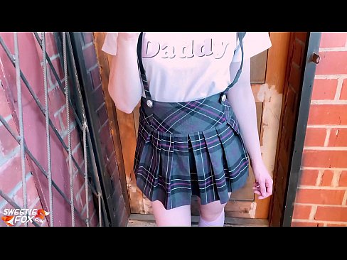 ❤️ Schoolgirl Sucks her dick deeply and fucks instead of classes. ☑ Fuck video at us ️❤