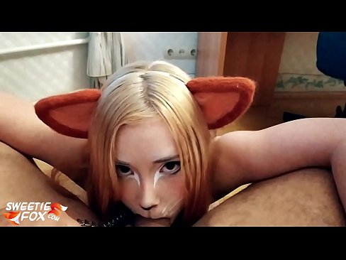 ❤️ Kitsune swallow dick and cum in her mouth ☑ Fuck video at us ️❤